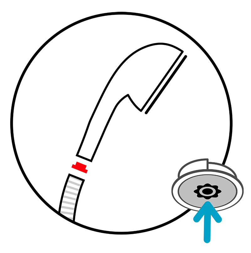 Neoperl PCW-02 Mengenregler für die Handbrause, max. 8 l/min. (Dusche)