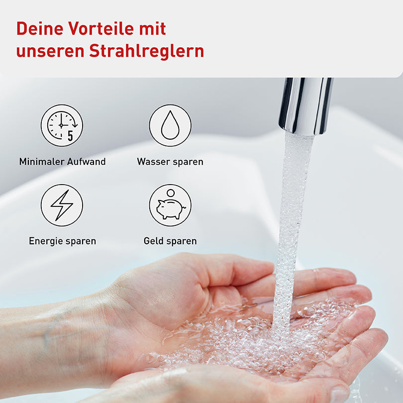 Neoperl Strahlregler-Innenteil für M16/M18 Gewinde, max. 4 l/min., Komfortstrahl (Waschtisch)