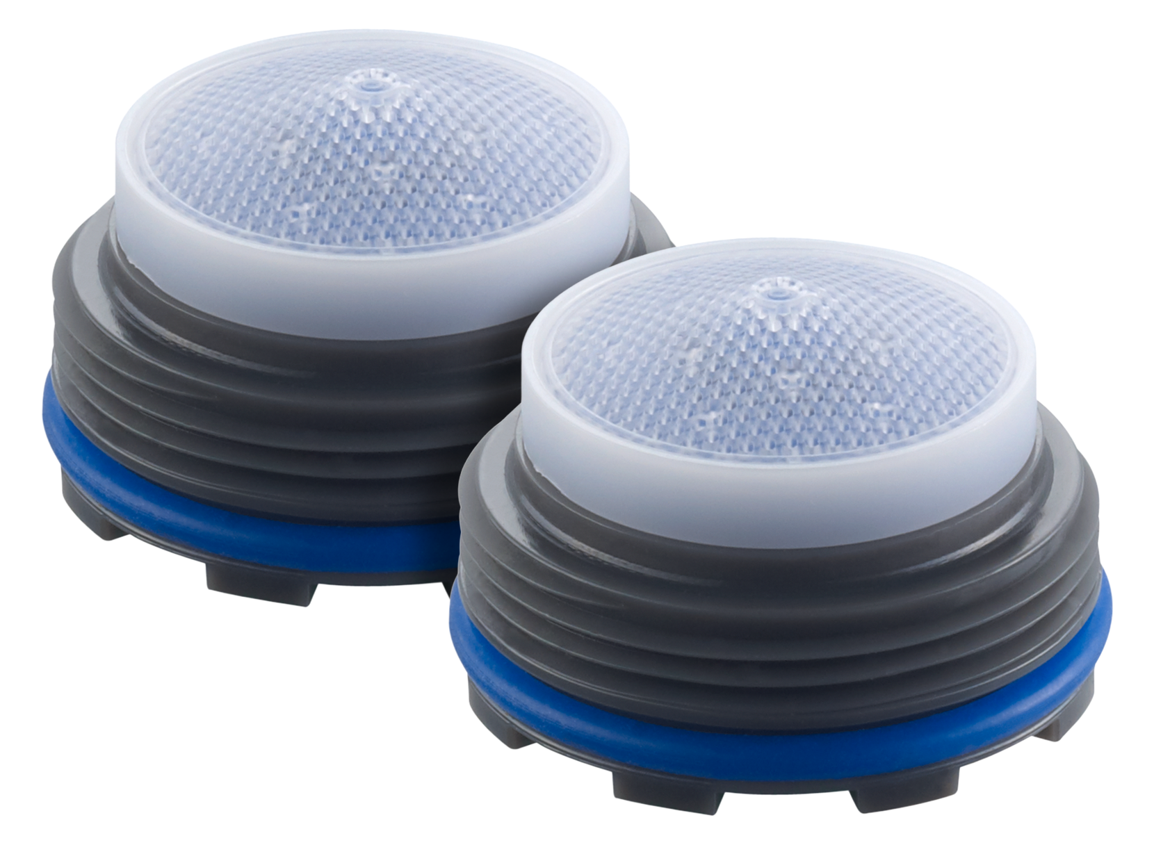 2er Set: Neoperl Caché Strahlregler mit M21,5×1 Gewinde, max. 4 l/min., Komfortstrahl (Waschtisch)