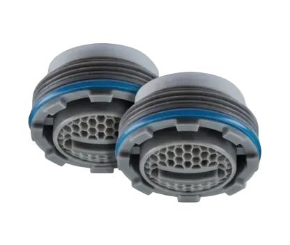 2er Set: Neoperl Caché Strahlregler mit M21,5×1 Gewinde, max. 4 l/min., Komfortstrahl (Waschtisch)