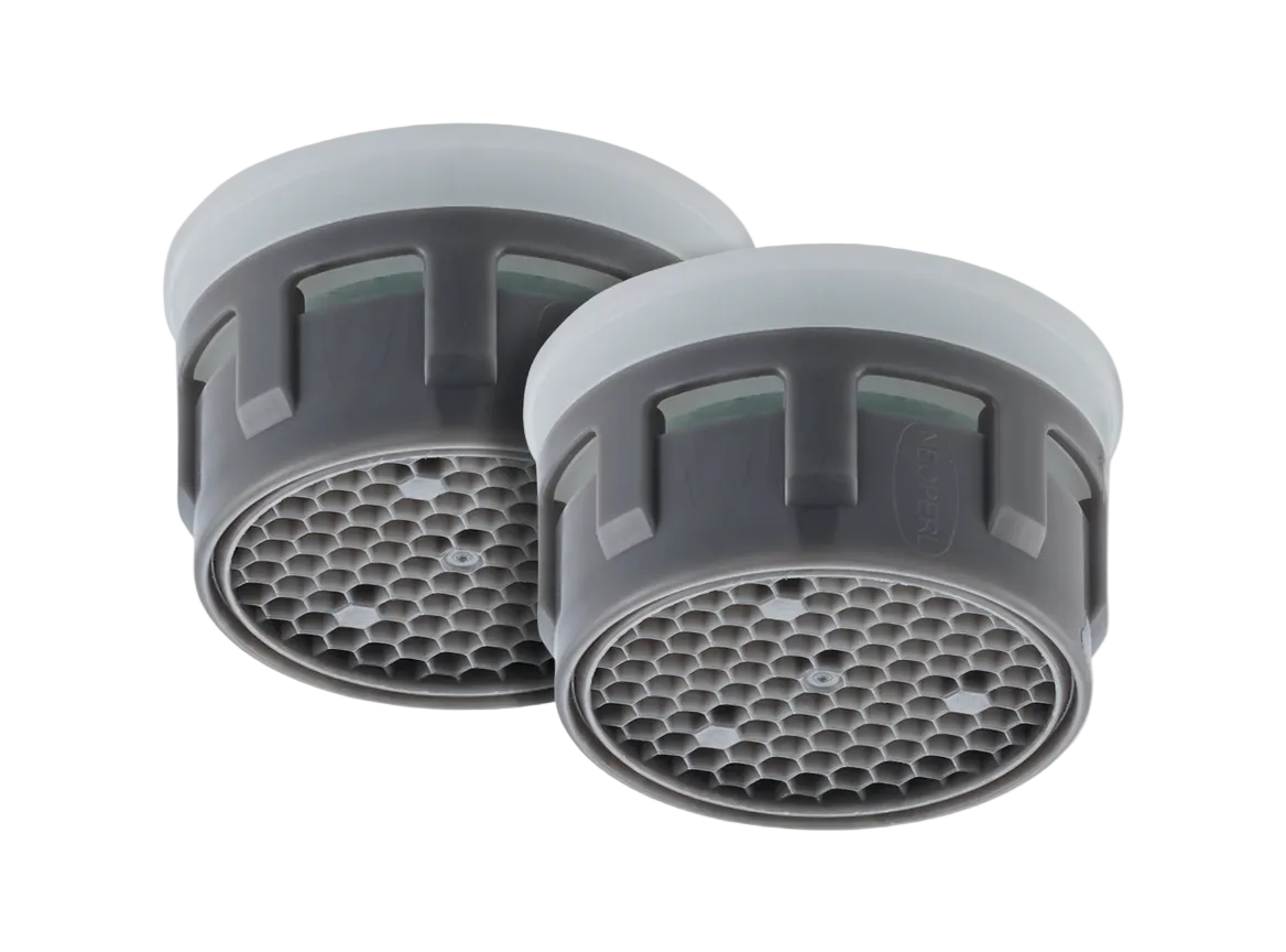 2er Set: Perlator Strahlregler-Innenteil für M22/M24 Gewinde, max. 6 l/min., Komfortstrahl (Küche)