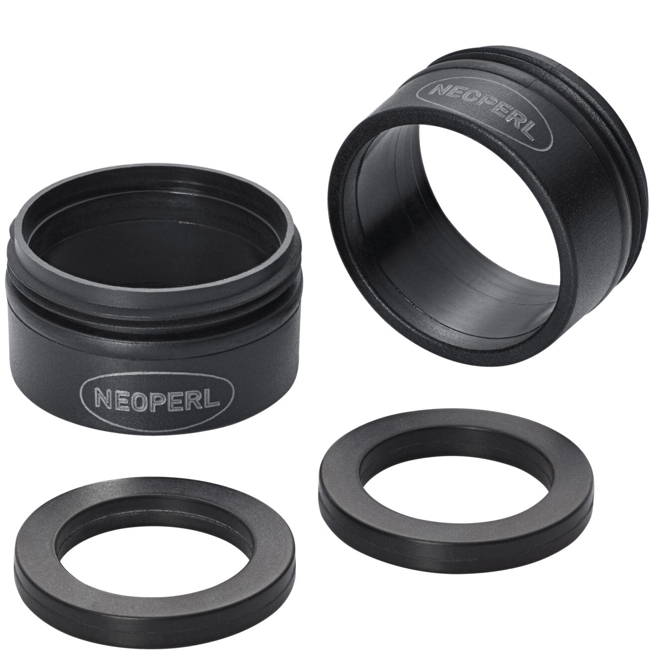 Neoperl ZERO Mundstück aus High-Tech-Kunststoffen/Außengewinde M24x1, Schwarz