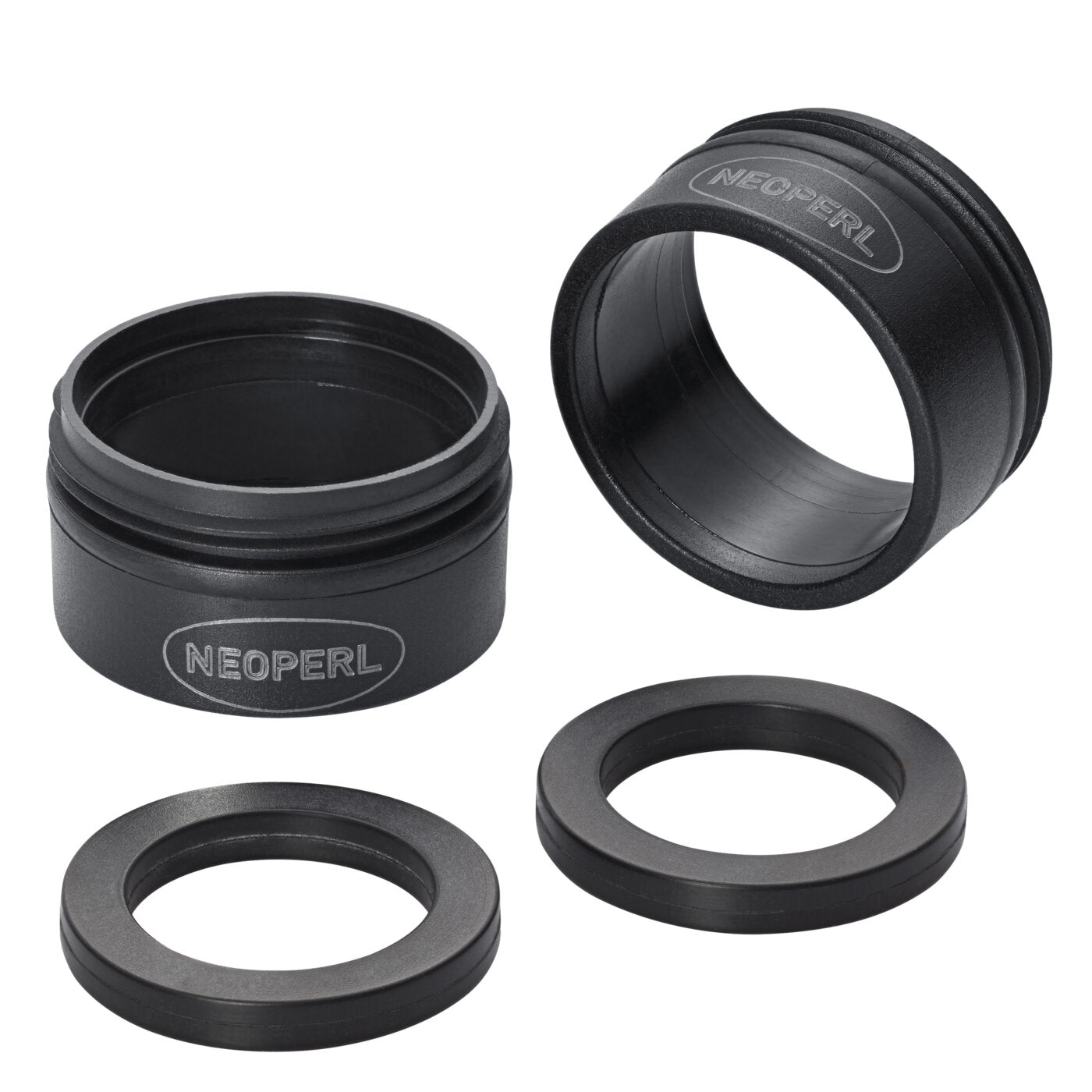Neoperl ZERO Mundstück/nachhaltiges Gehäuse-Set Außengewinde M24x1, Schwarz