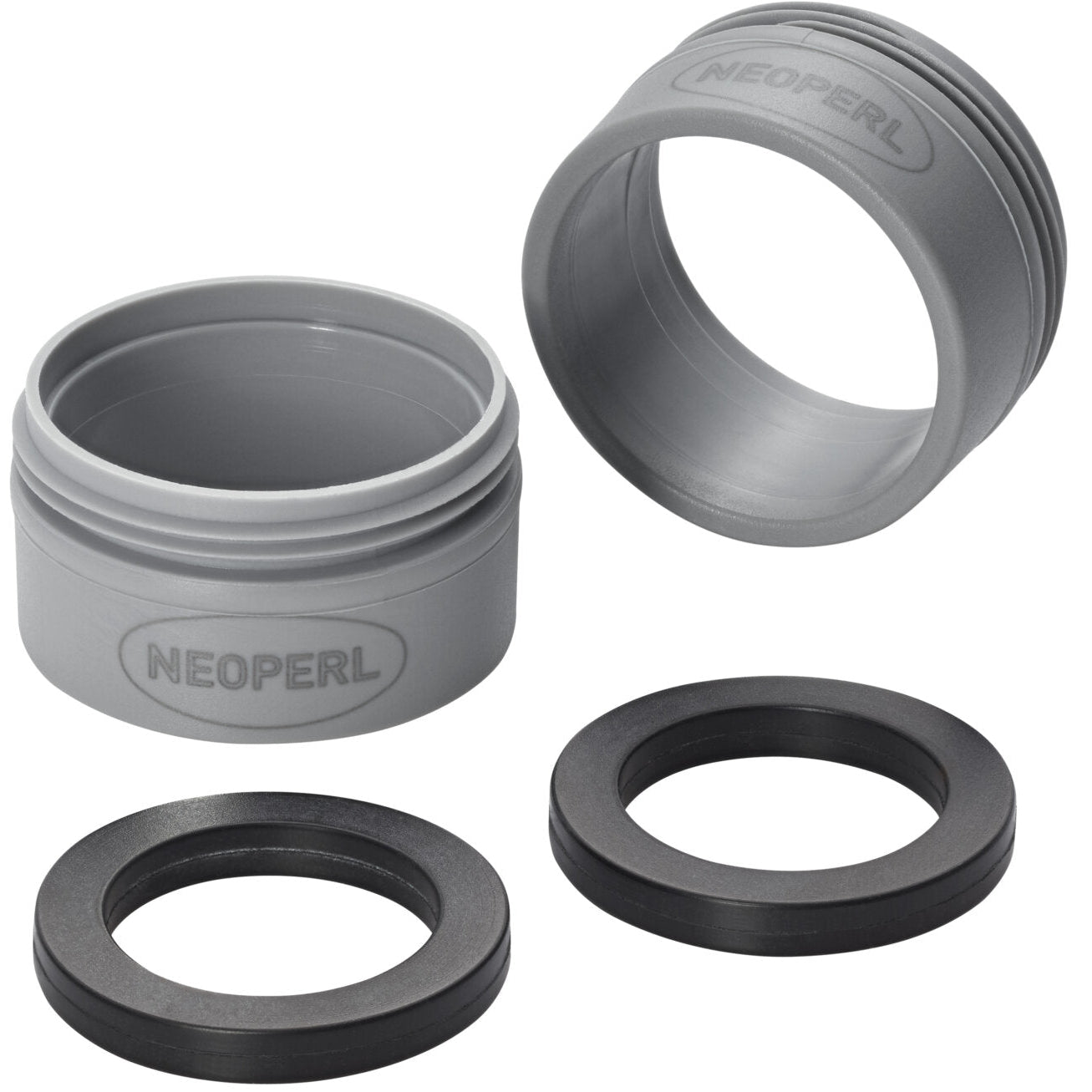 Neoperl ZERO Mundstück aus High-Tech-Kunststoffen/Außengewinde M24x1, Grau