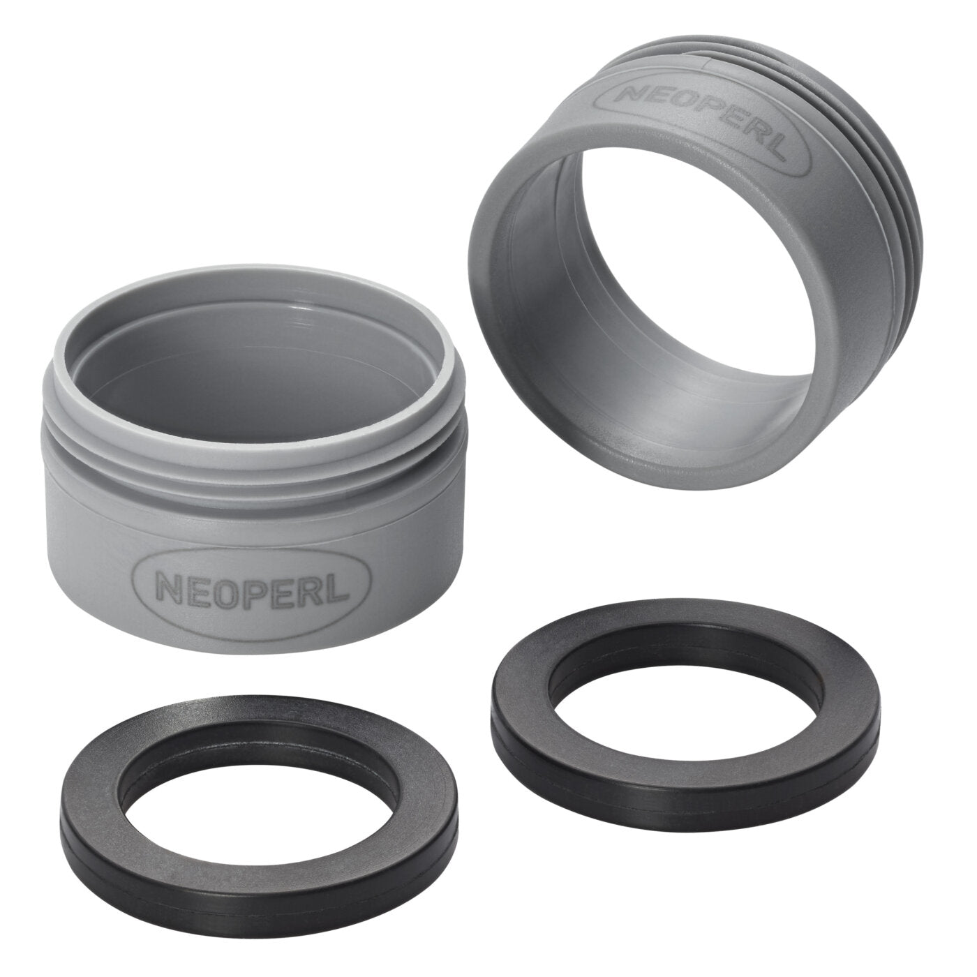 Neoperl ZERO Mundstück/nachhaltiges Gehäuse-Set Außengewinde M24x1, Grau