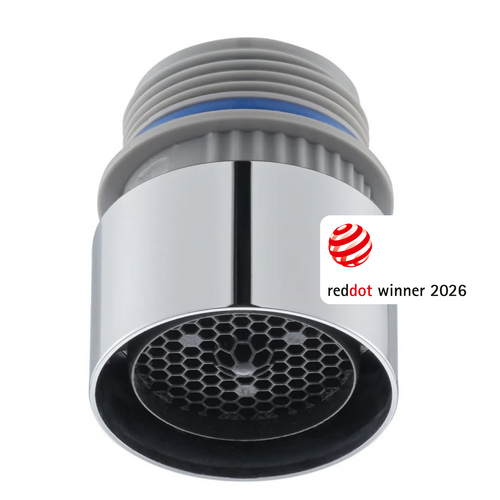 Neoperl Mini Ecobooster Touch Chrom Strahlregler mit Booster-Funktion für CACHÉ TJ M18,5×1 Gewinde (Küche)